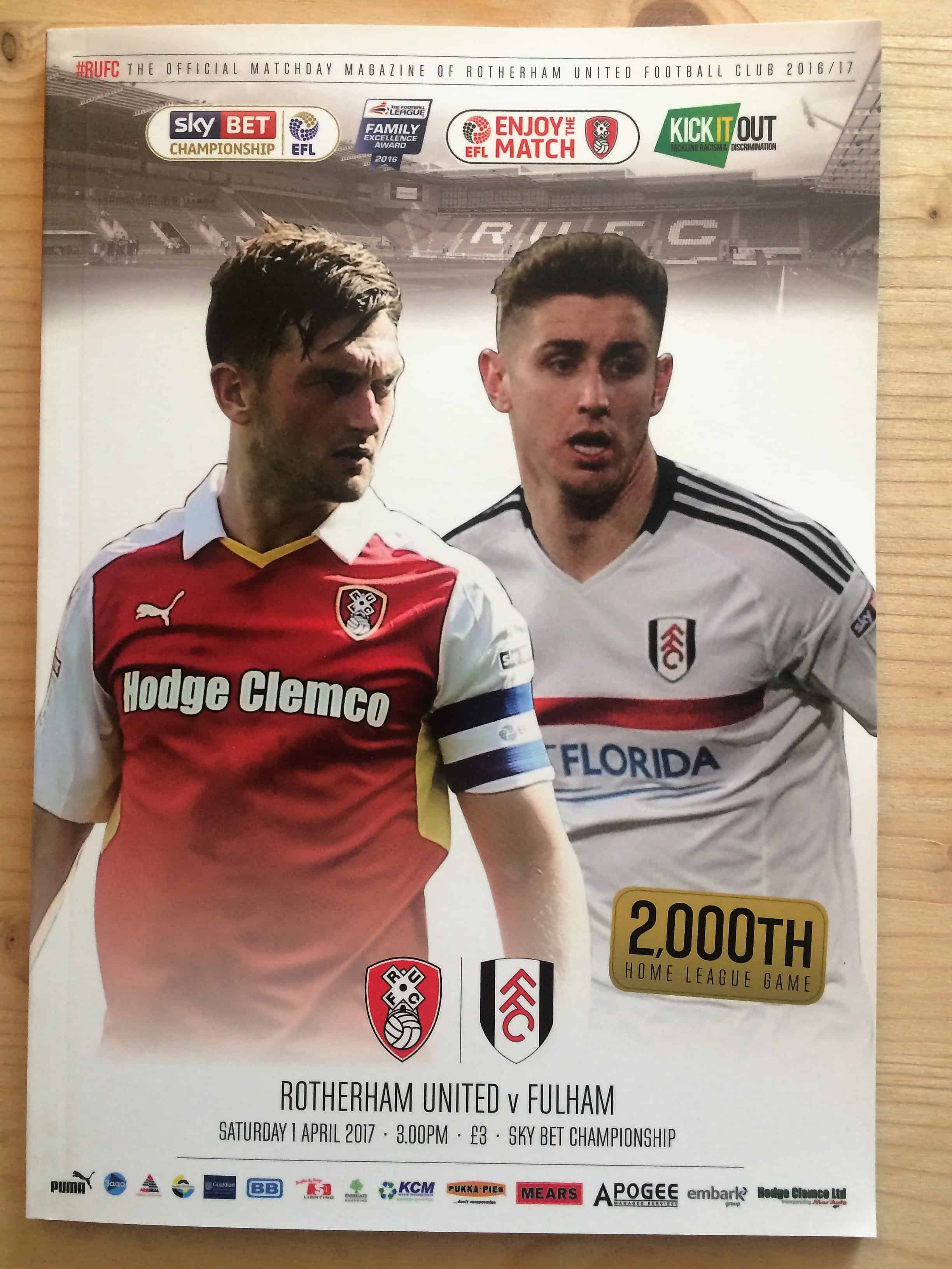 Rotherham United FC v Fulham FC